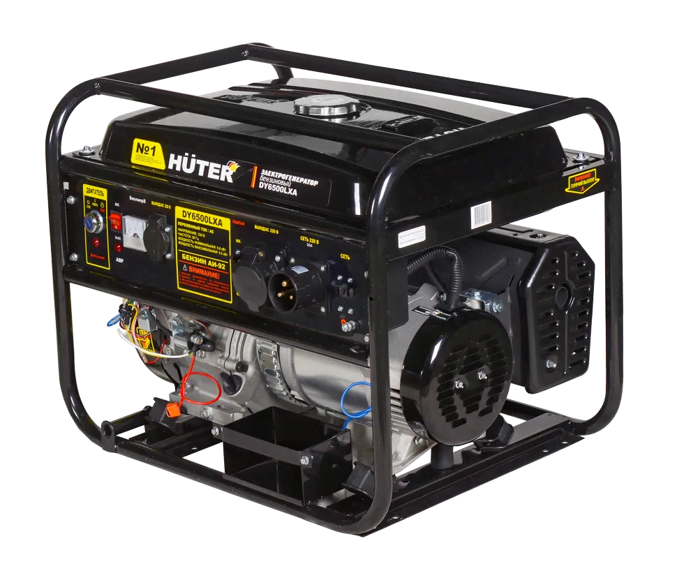 Портативный бензогенератор HUTER DY6500LXA - [5 кВт / 220V] с АВР